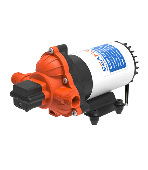картинка Cамовсасывающий насос с датчиком давления SFDP1-020-045-33W (12VDC, 5A, 45 psi/3 бар, 7,6 л/м, 1/2" резьба)