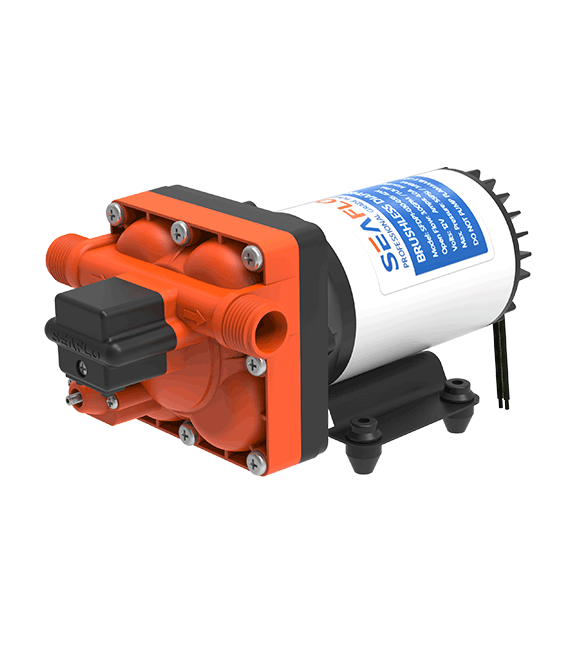 картинка Cамовсасывающий насос с датчиком давления SFDP1-030-055-42W (12VDC, 8A, 55 psi/3,8 бар, 11,3 л/м, 1/2" резьба)
