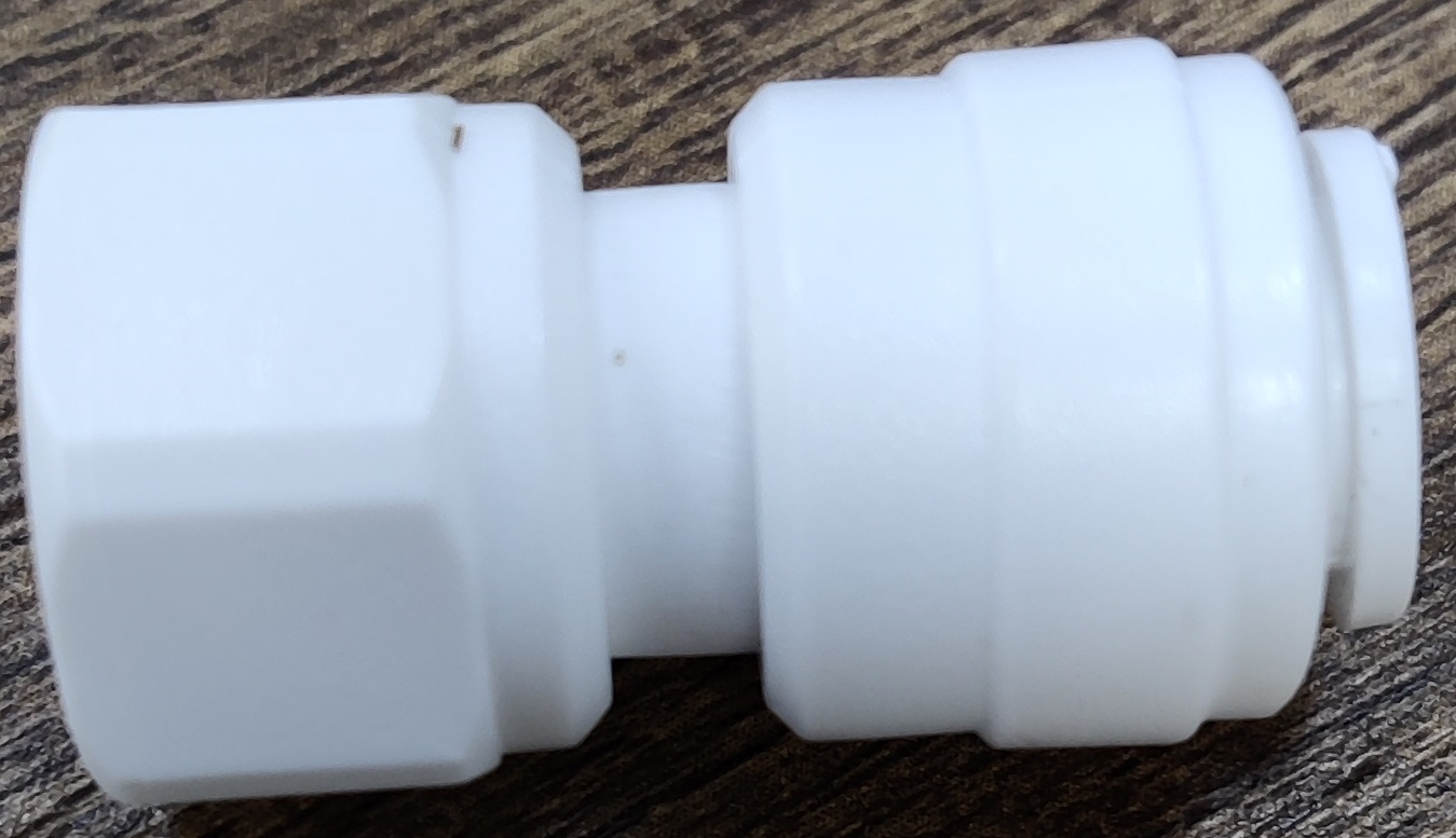 картинка Фитинг прямой QT-15W 5/16"трубка(f) x 1/2"резьба(f) комплект 5 шт.