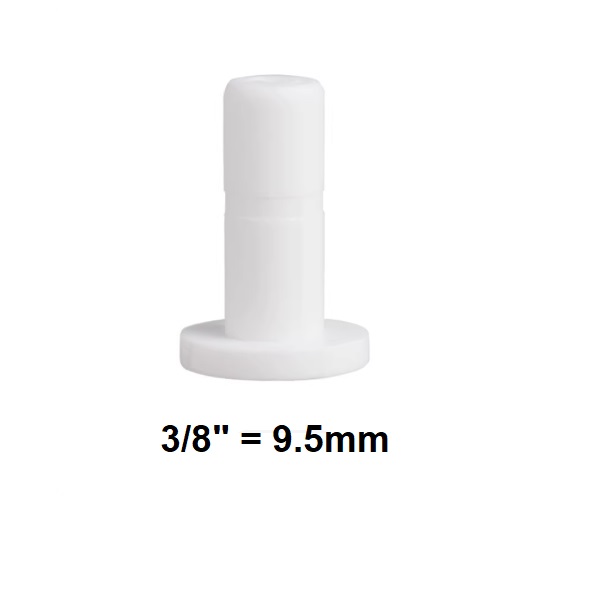 картинка Заглушка фитинга 3/8 дюйм QT-T3/8  3/8"трубка (f) x 3/8"трубка(m) комплект 25 шт.