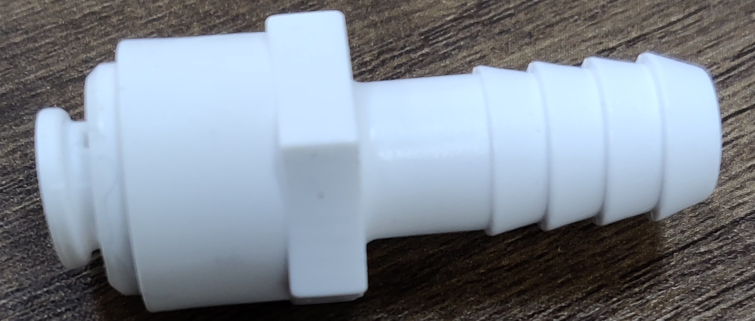 картинка Фитинг прямой QT-24-10  1/4"трубка(f) x 10мм штуцер под шланг комплект 10 шт.