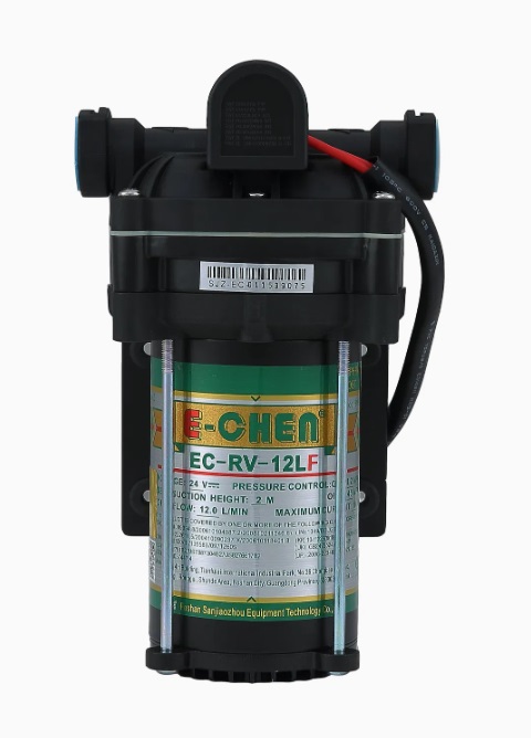 картинка Cамовсасывающий насос с датчиком давления EC-RV-012L (24VDC, 12A, 65 psi/4.5 бар, 12 л/м)