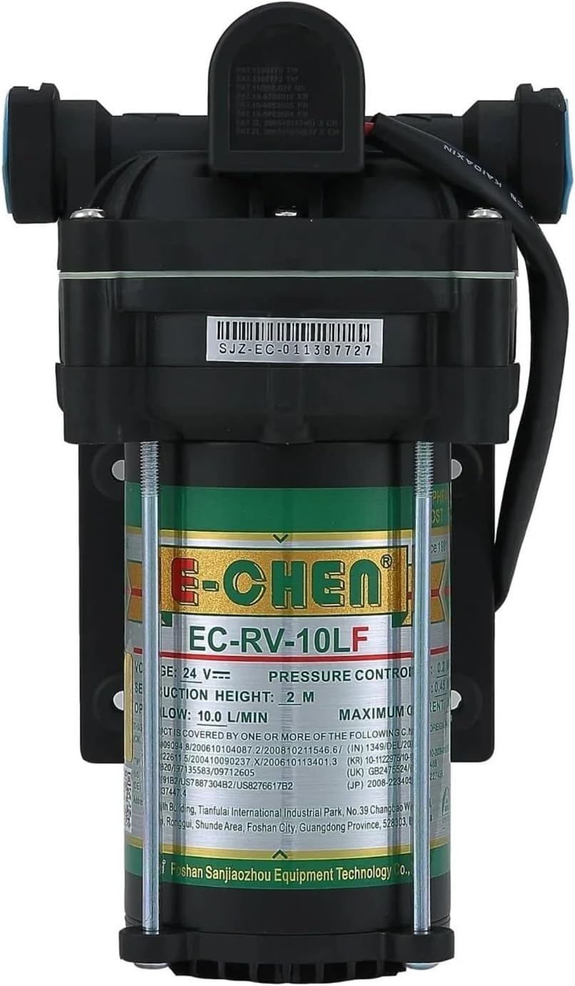 картинка Cамовсасывающий насос с датчиком давления EC-RV-010L (24VDC, 10A, 65 psi/4.5 бар, 10 л/м)